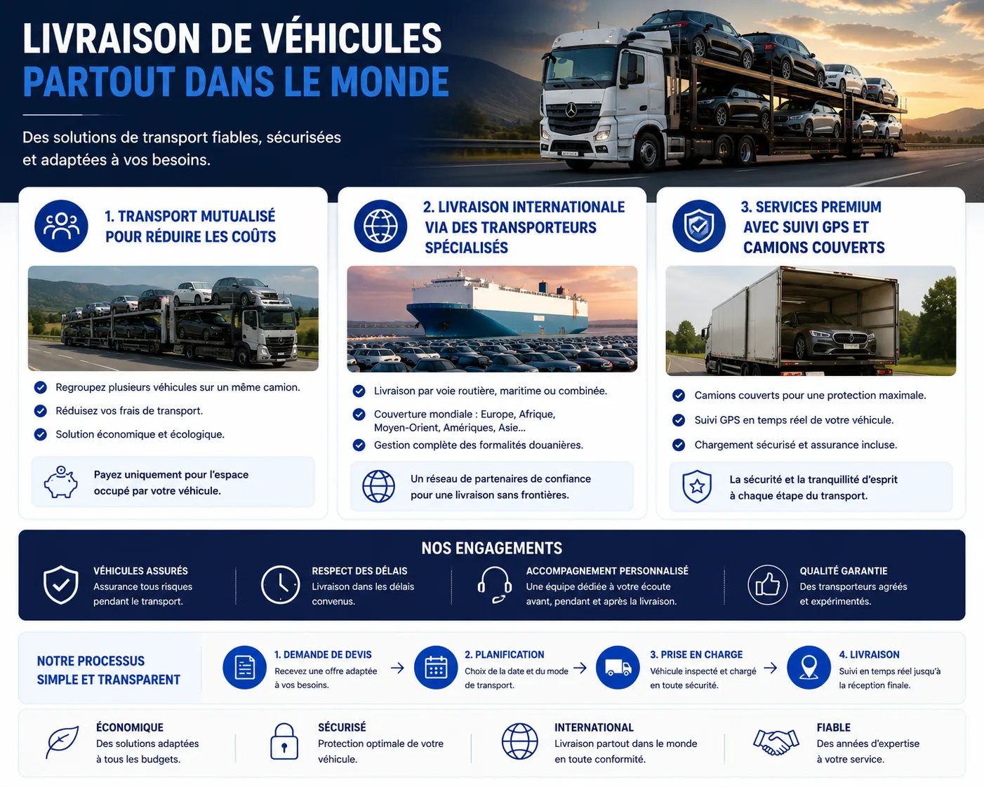 Sociétés de transport de véhicules