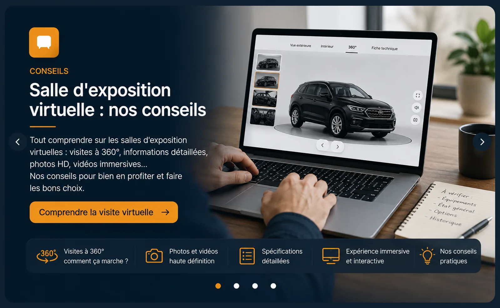 Showroom virtuel pour annonces auto