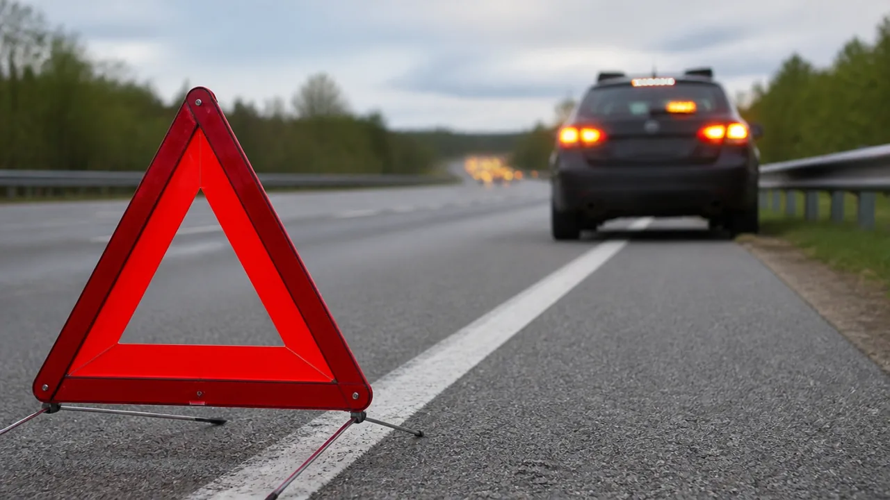 Panne sur autoroute : les bons réflexes pour rester en sécurité — illustration générée par IA