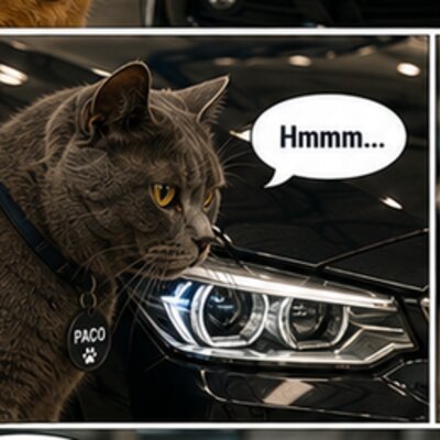 Paco, chat gris