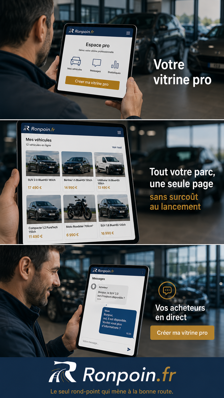 Ronpoin.fr est en ligne : la plateforme d'annonces auto ouvre